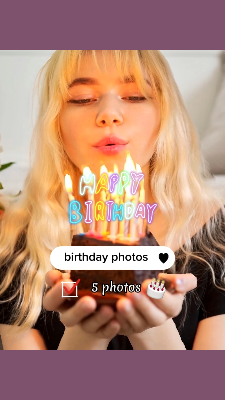 Postagem de foto de aniversário