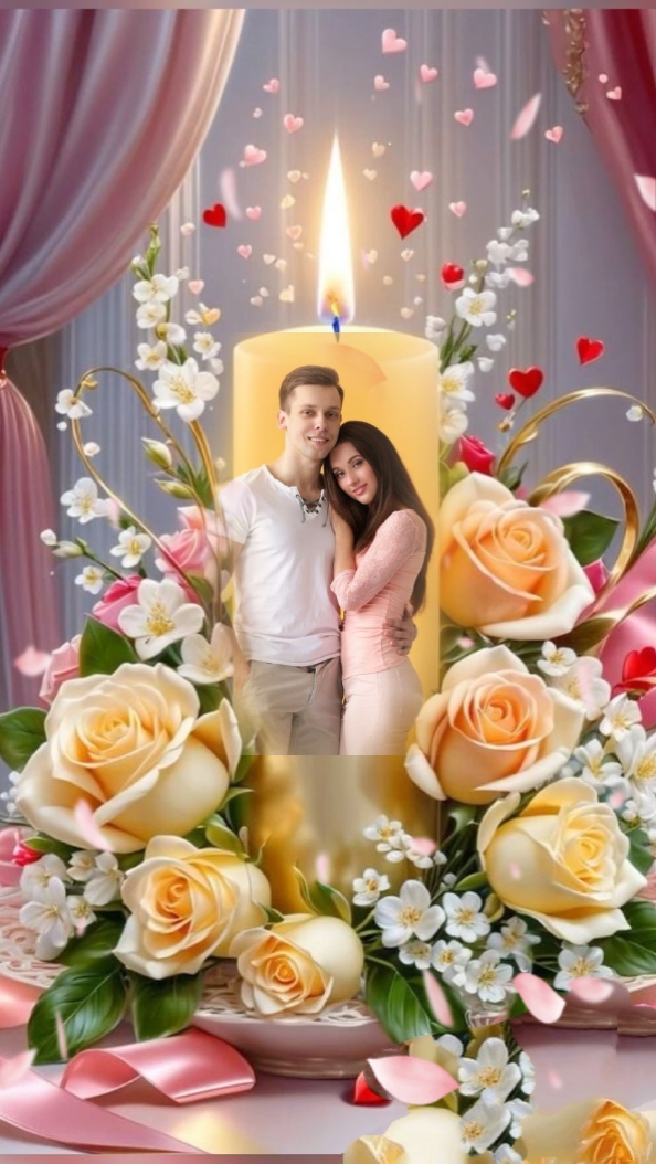 floral candle