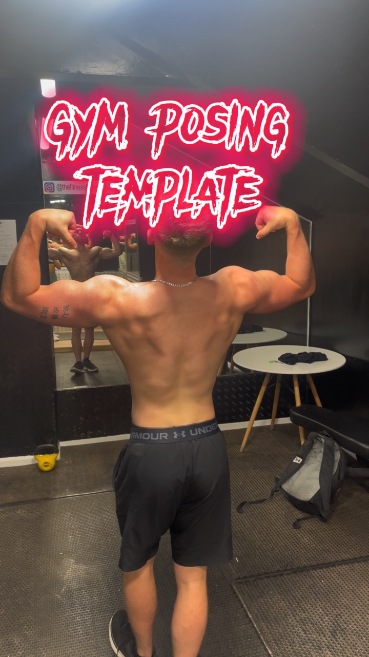 Gym posing template