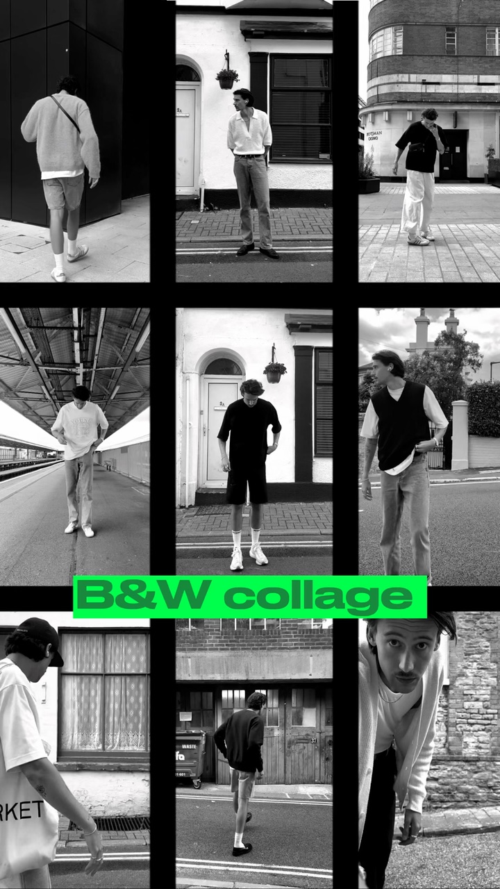 Collage en blanco y negro 