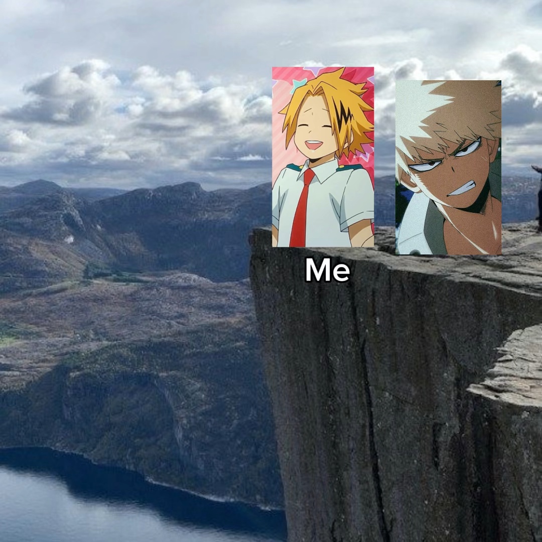 Funny cliff push 