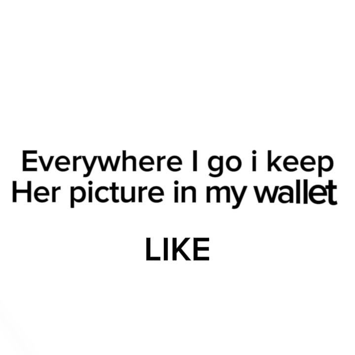 Picture in my wallet
