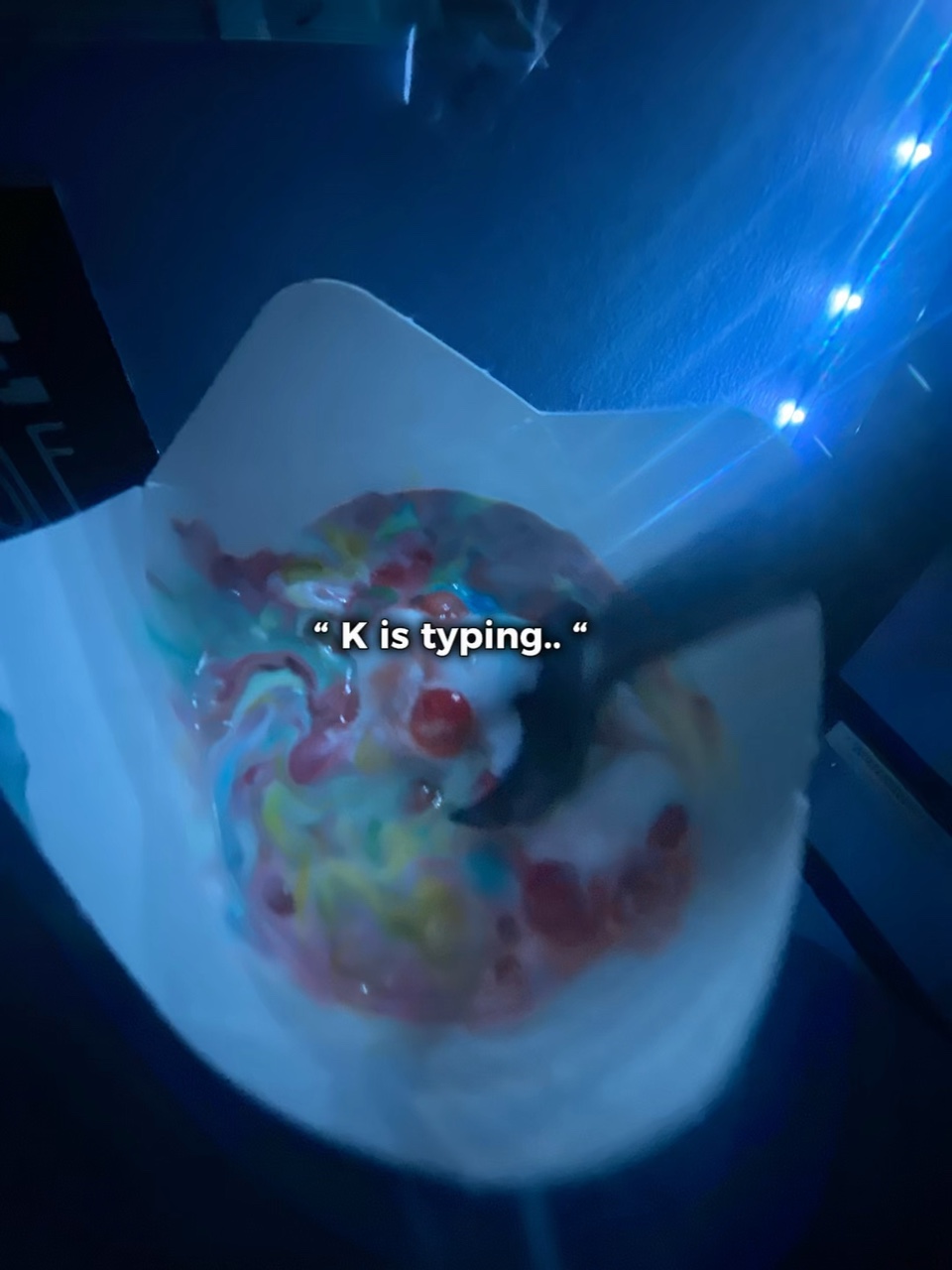 “__ is typing” 