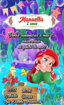 Convite Ariel