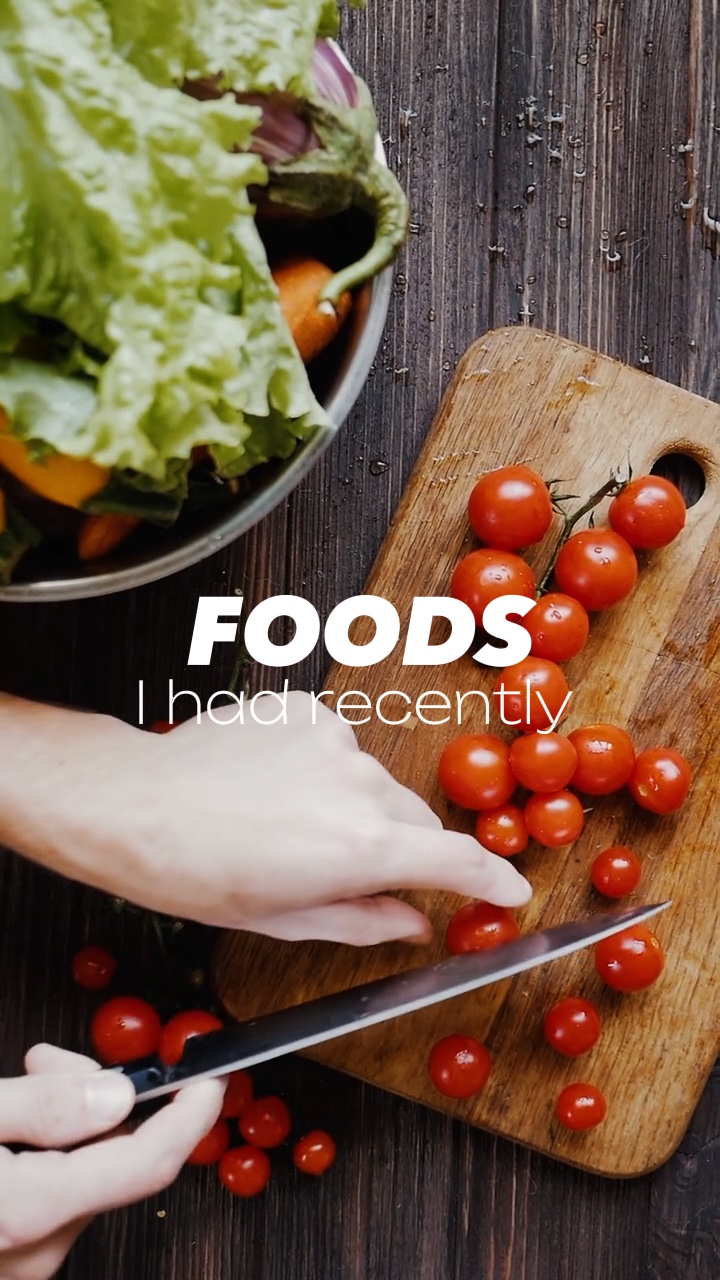 Alimentos que eu tinha 