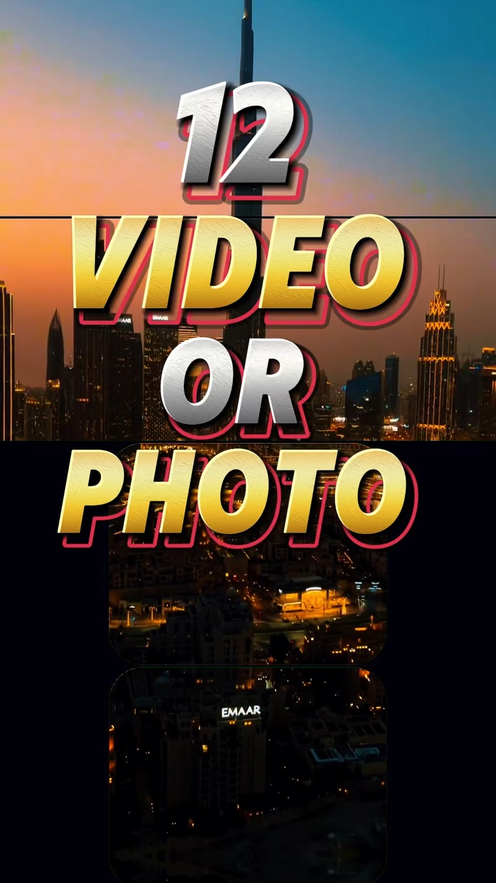 12 video veya fotoğraf 