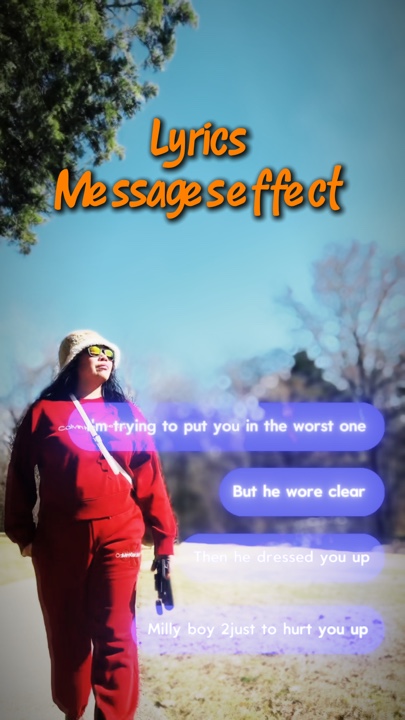 Letra da mensagem de texto 
