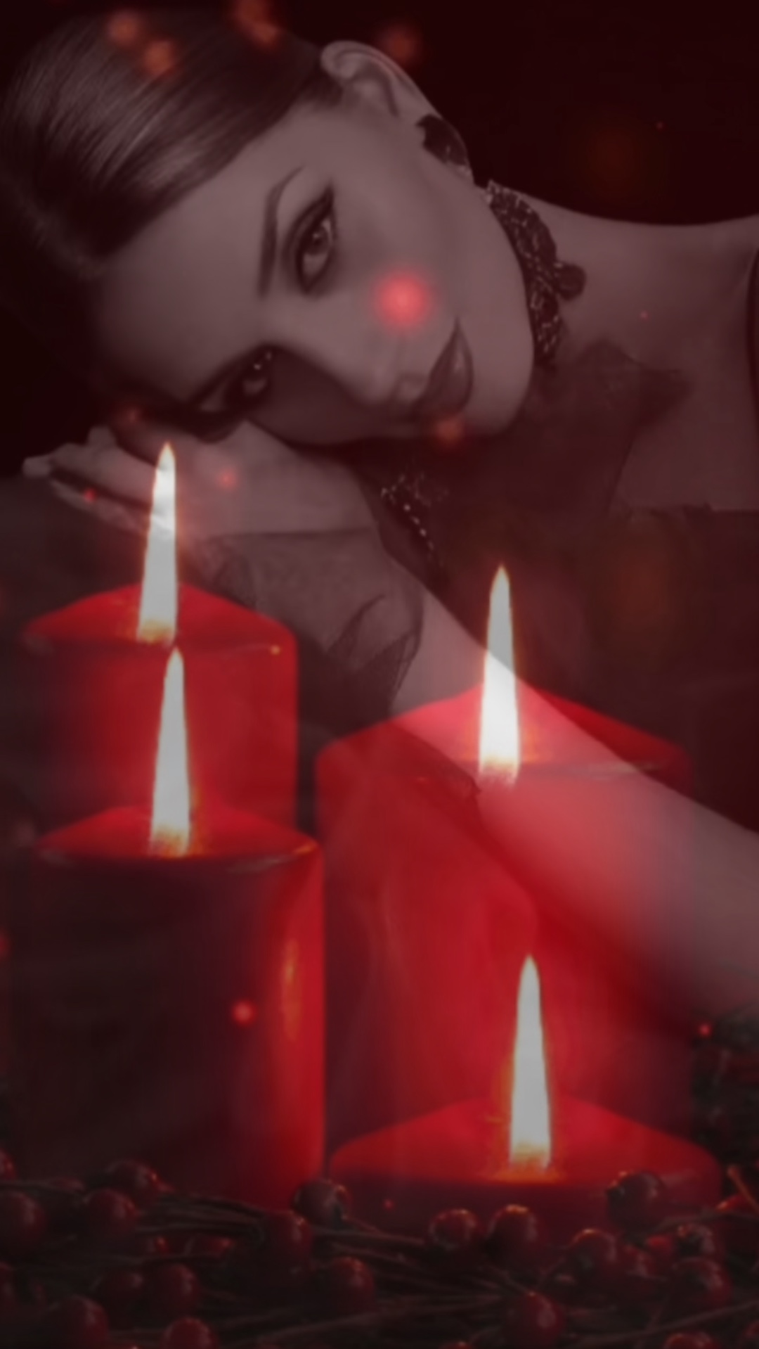Efecto de luz de velas