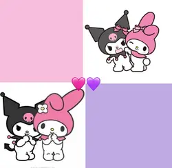 my melody + kuromi