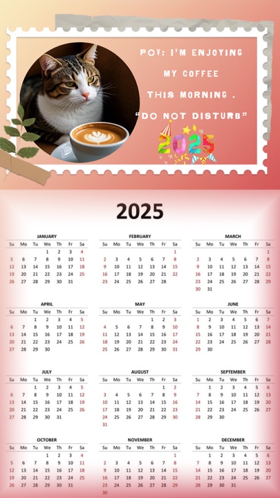 달력 2025 