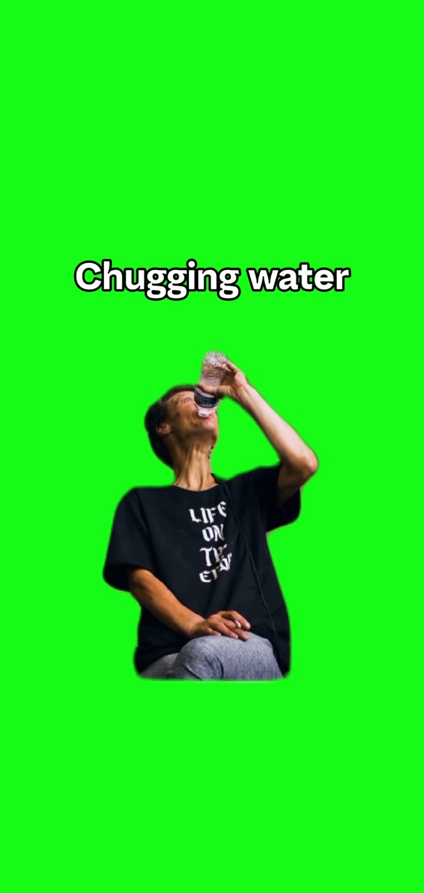 Chugging de l'eau