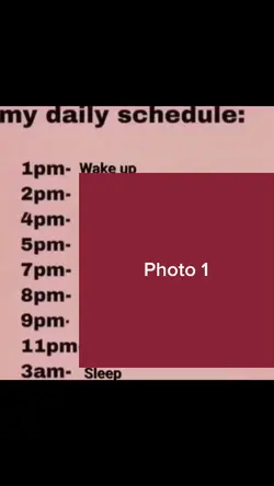Daily schedule