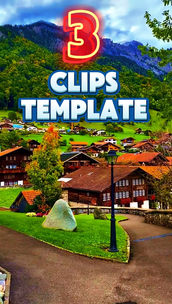 3 clips template