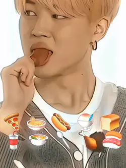 cute jimin eating๐