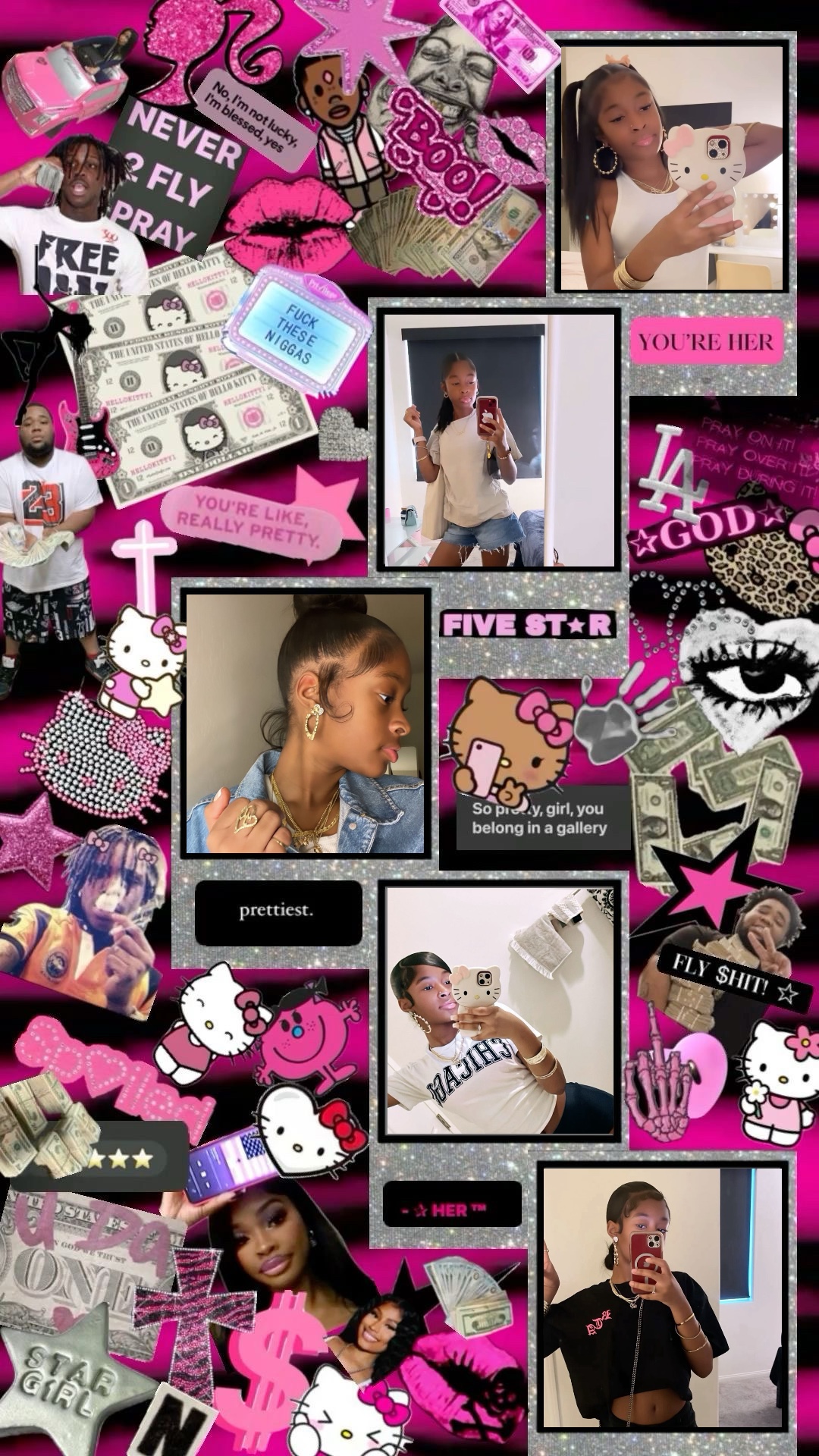 Papel de parede rosa 😍💝 .