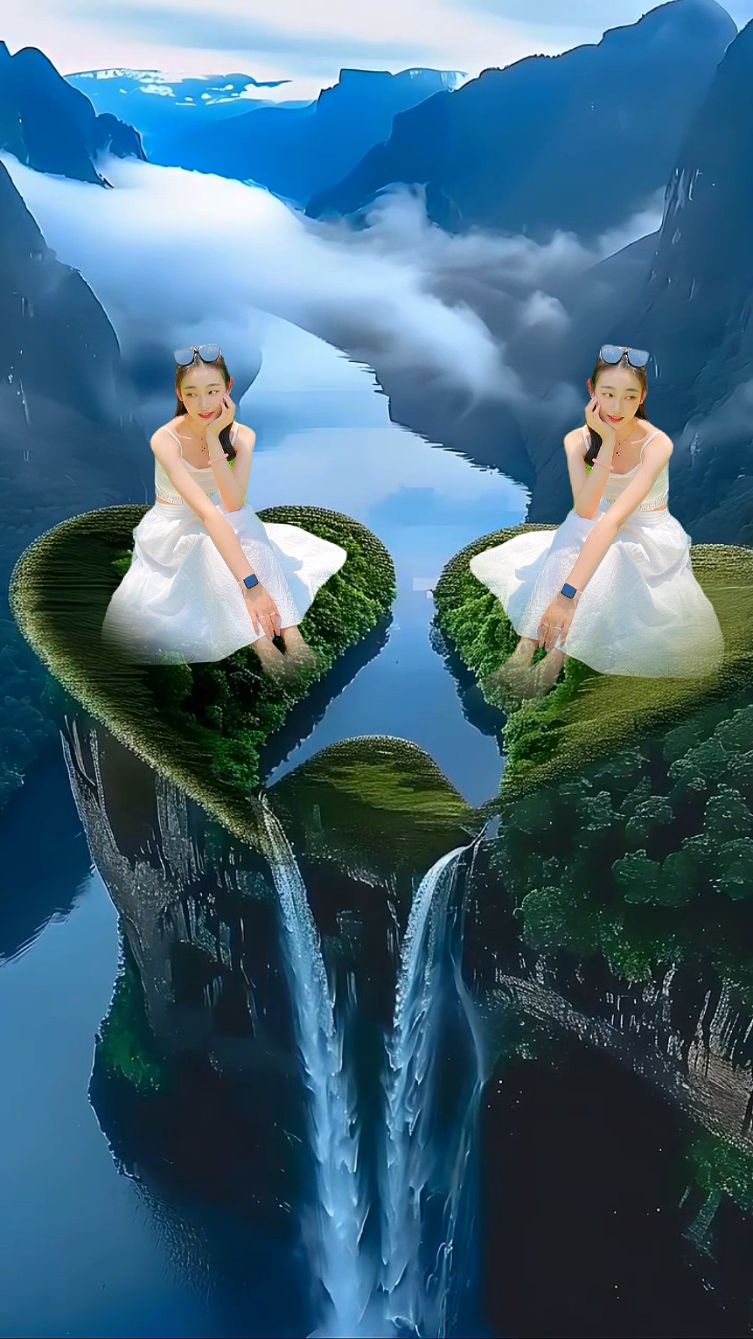 Vista da cachoeira
