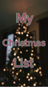 My Christmas list