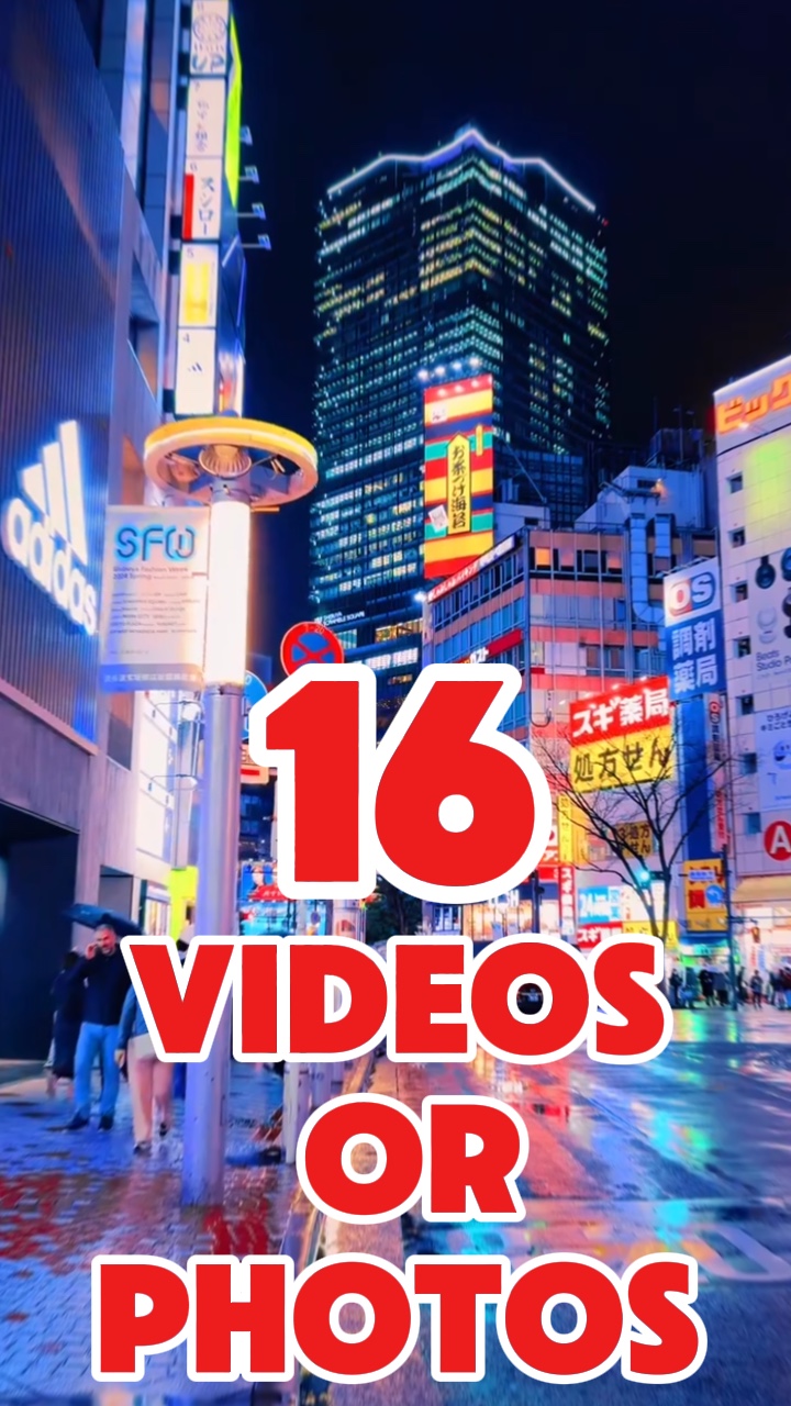 16 videos or photos 