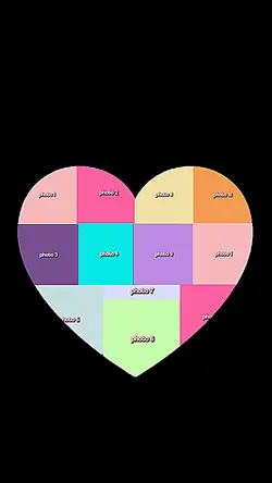 heart photo collage๐