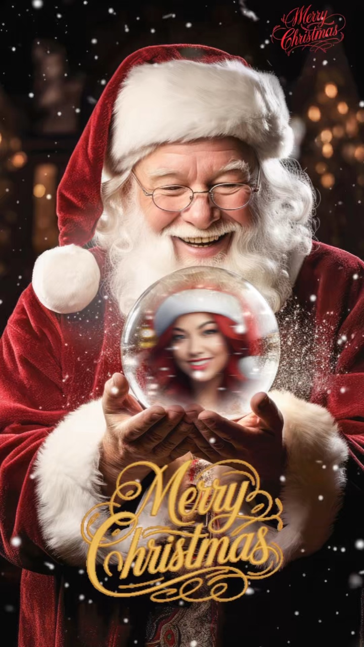 Globo de neve de papai noel 