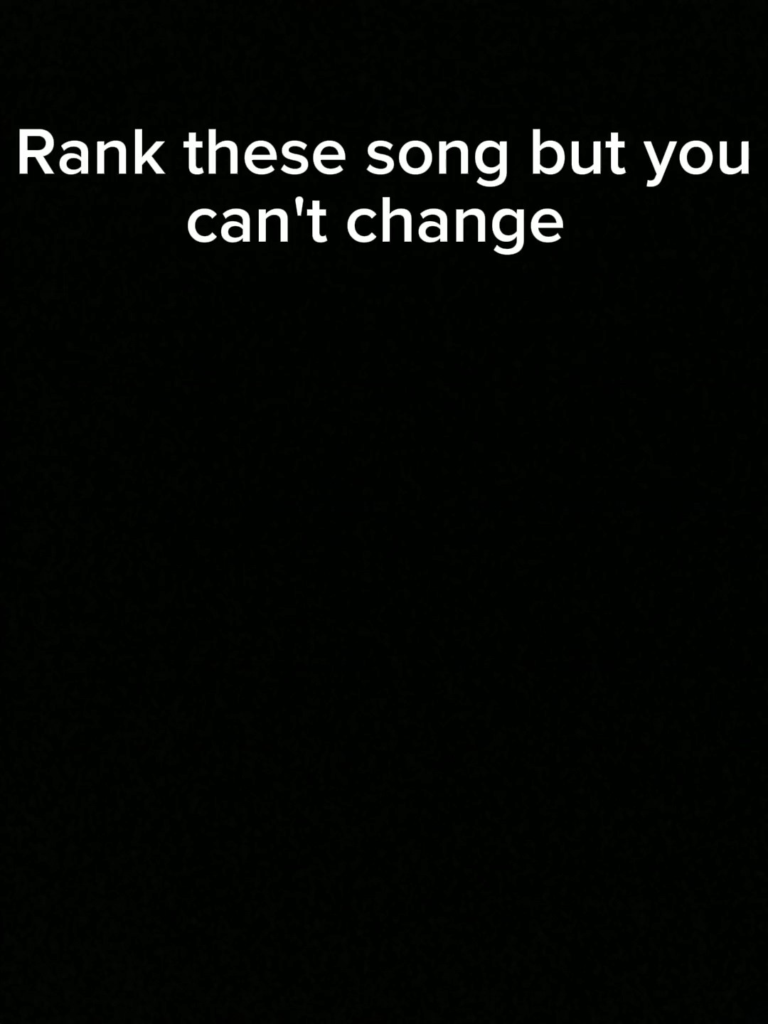 歌曲排名
