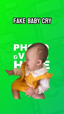 Fake baby cry