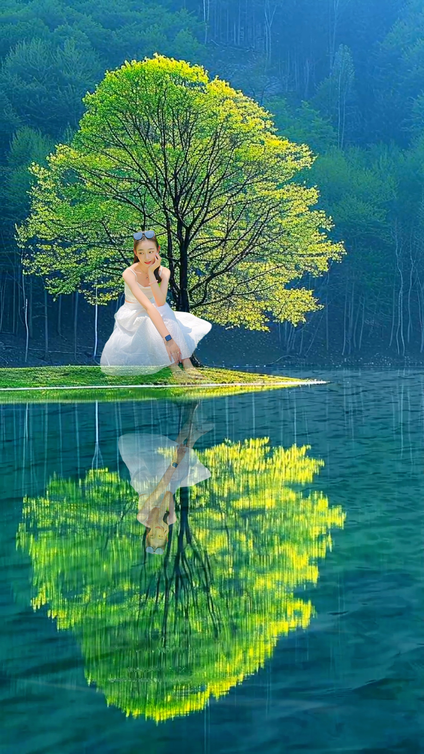 Reflexión en el agua