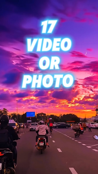 17 vídeo ou foto 