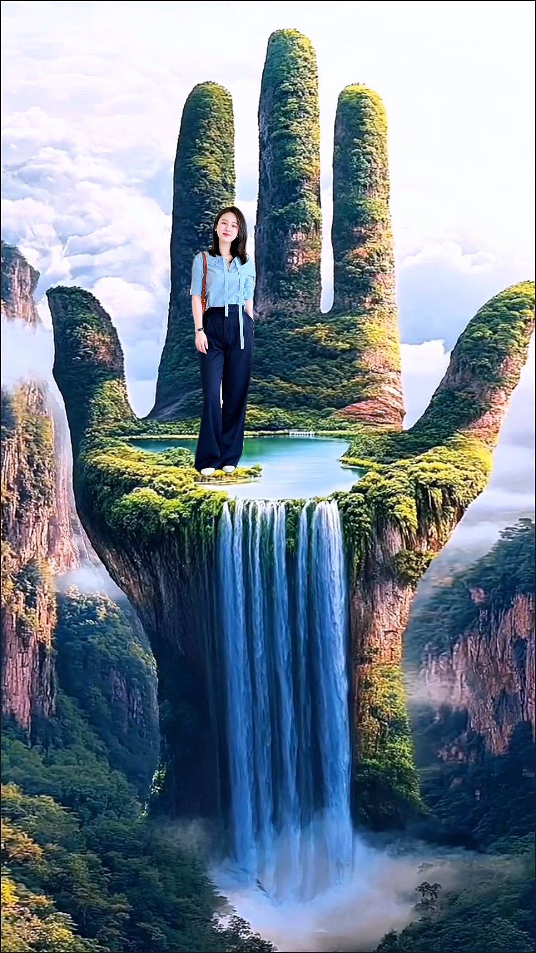 Vista da cachoeira