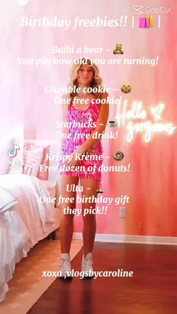 Birthday freebies!!