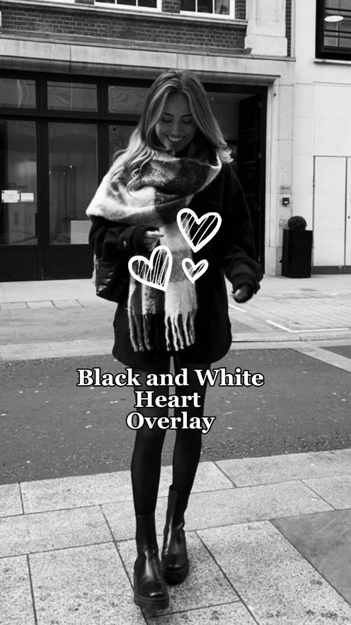 B & W Herz-Overlay