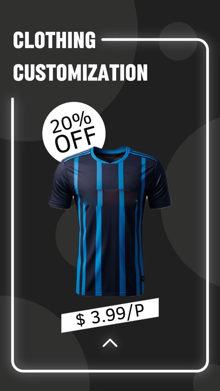 Futbol Kıyafetleri İçin Özel Promosyon Video Şablonu