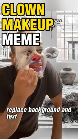 Clown makeup meme