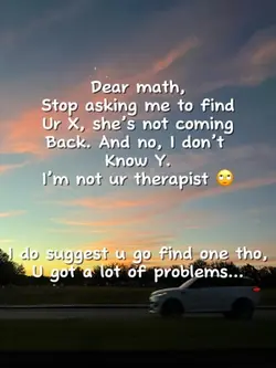 Dear math