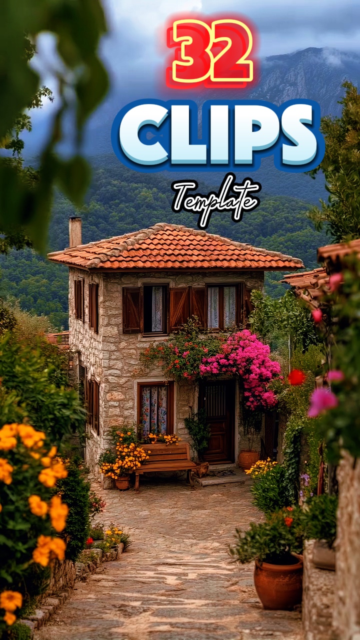 32 clips template 