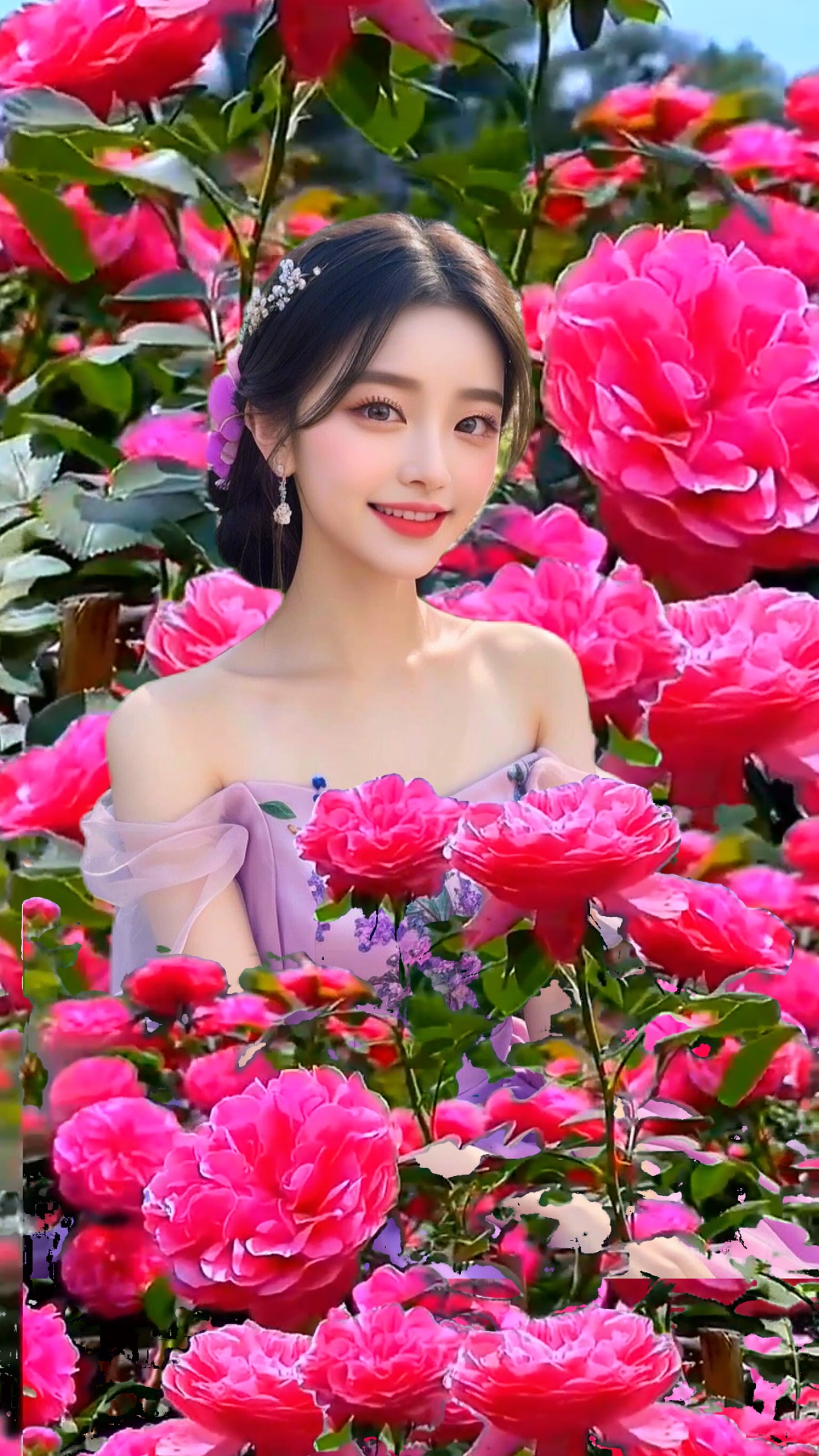 Amid the flowers