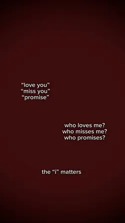 the i matters
