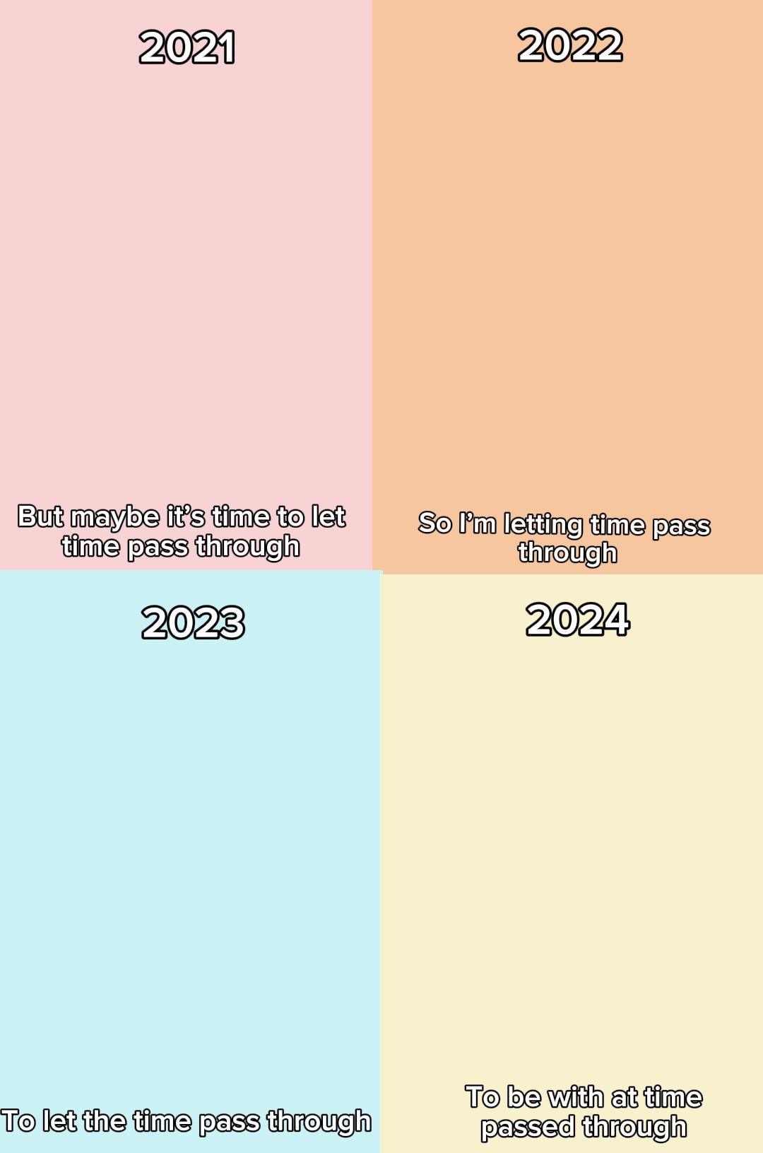 Le temps passe