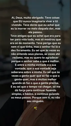 Obrigado meu Deus