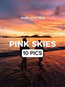 under pink skies