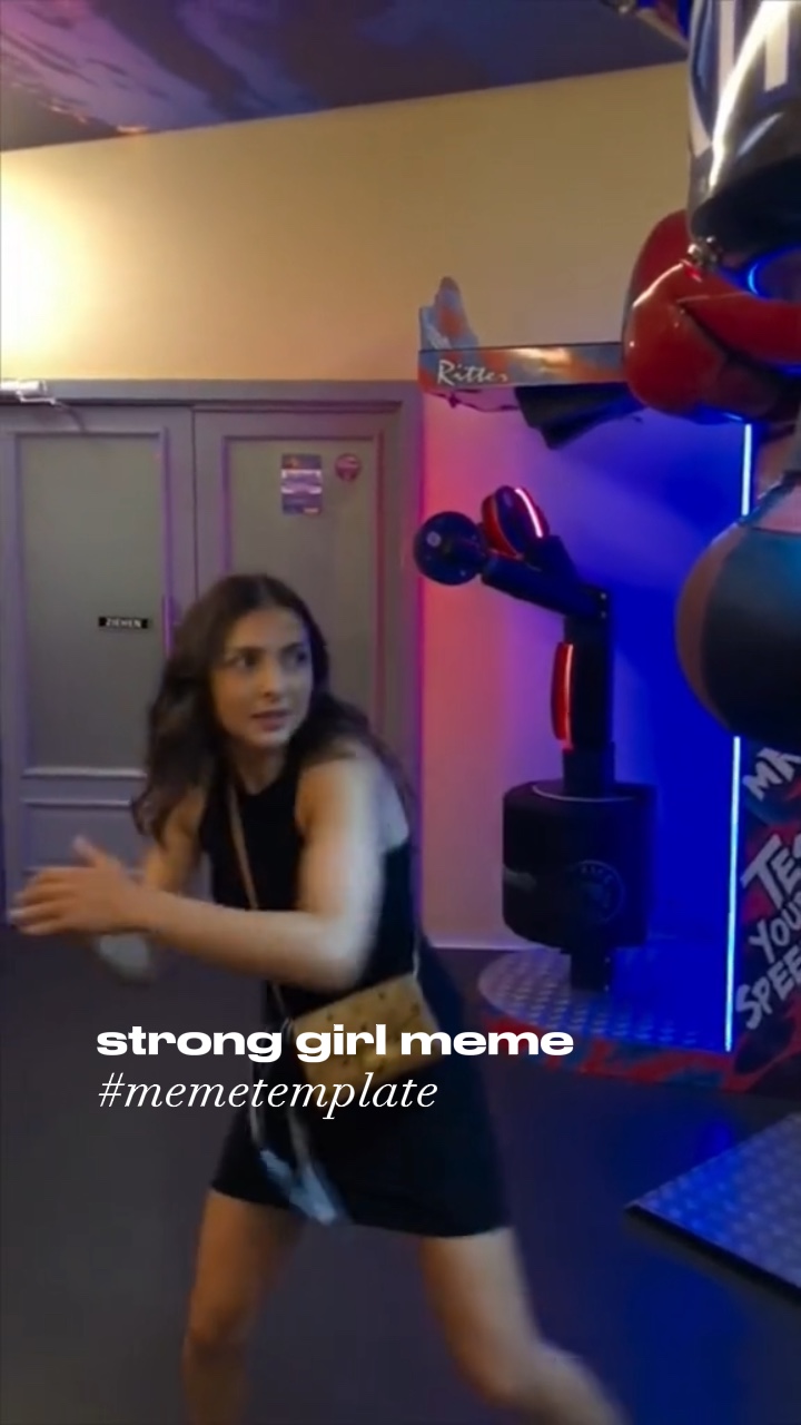 Meme garota forte 