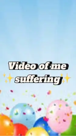 Here’s me suffering