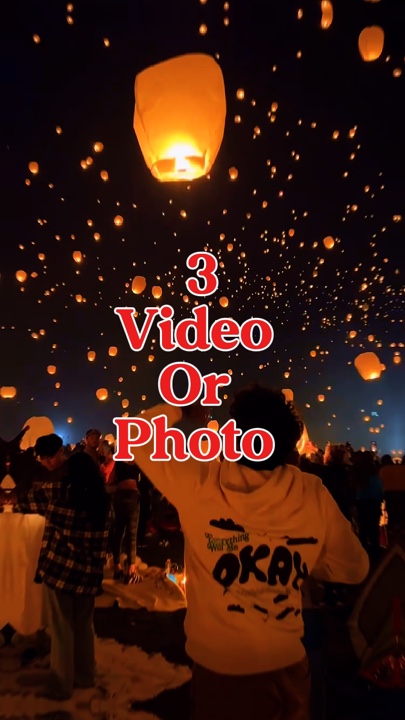 3 Video oder Foto 