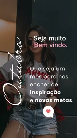 Bem vindo outubro 