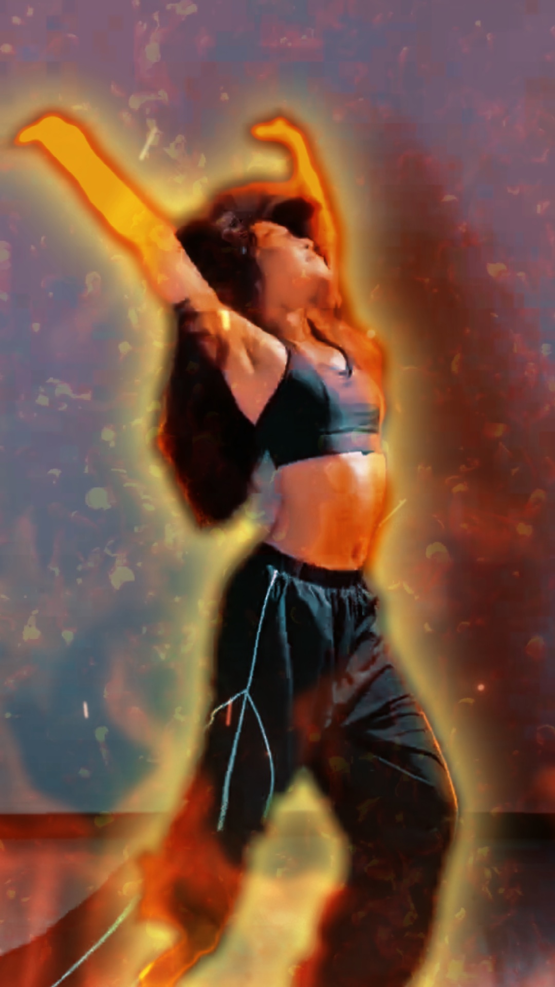 Efeitos de dança de fogo