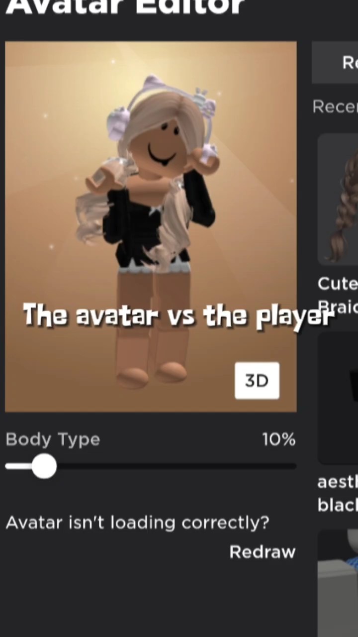 The avatar vs player