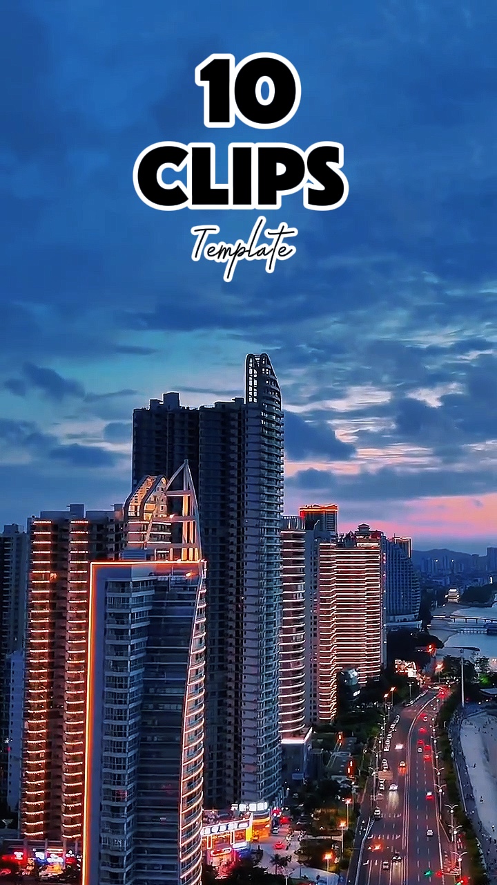 10 clips template 