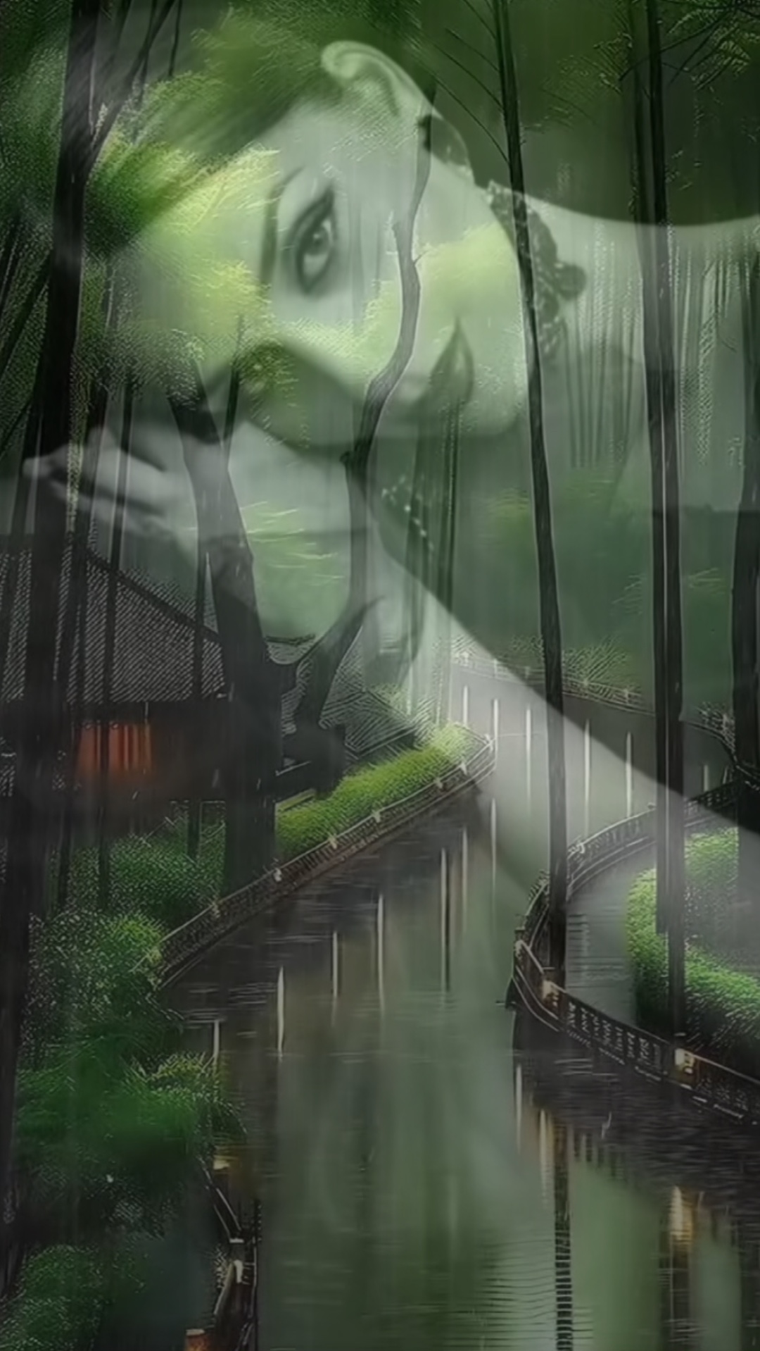 Efeito de chuva de sobreposição