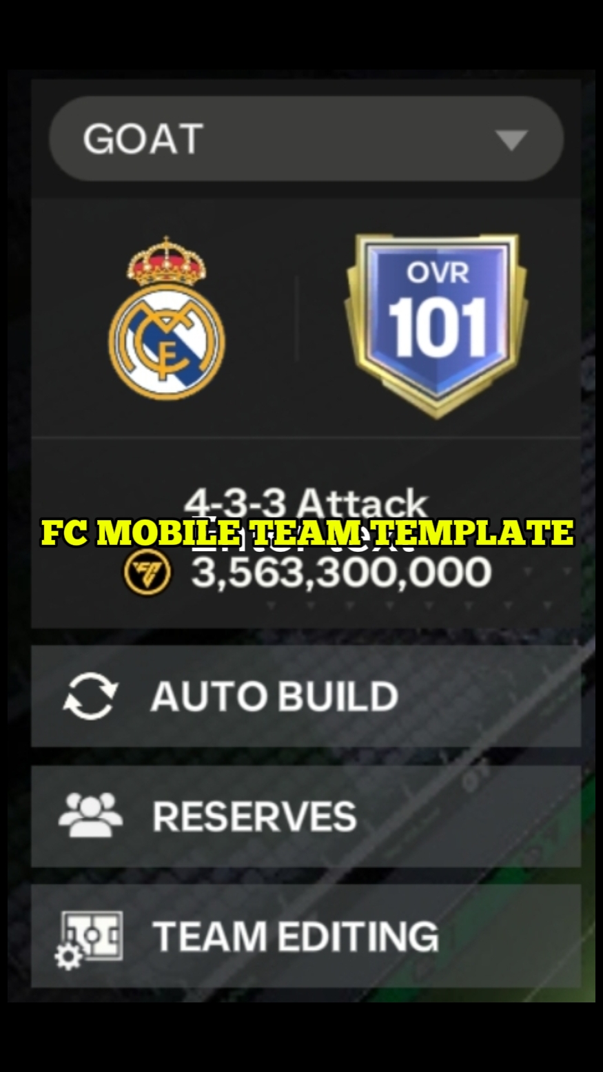 FC 모바일 팀 편집