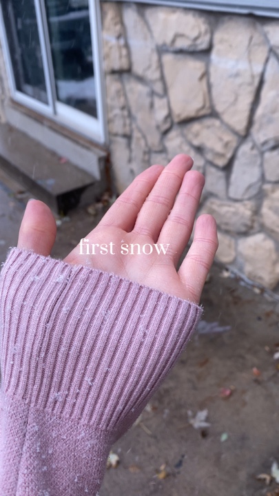 Premier mini vlog de neige
